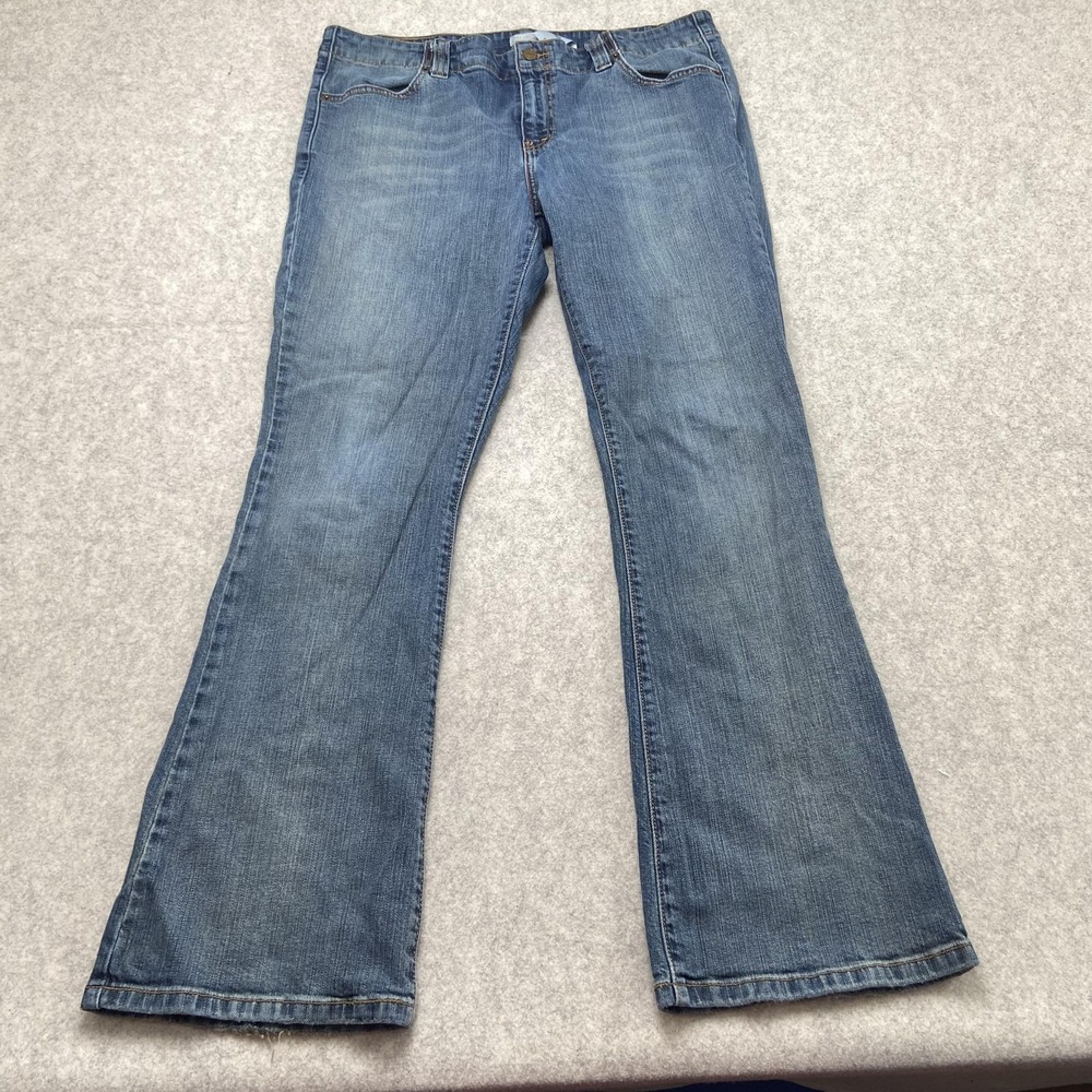 Levi's 525 Bootcut Jeans Womens 16 (36x31) Blue Medium Wash Stretch Denim